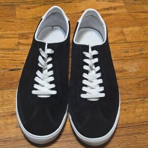 SUITSUPPLY Men's Black Italian Calf Suede Leather Sneaker- EUR 45/11 US